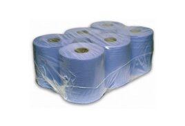 CENTREFEED Roll Tissues Blue 2ply 176mm x 80mm 6pk