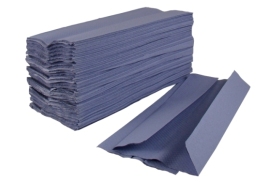 CFOLD Hand Tissue Blue 1ply Recycled 2600pcs CFB1