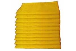 Standard Dusting Cloth 50x40cm Yellow 10pk