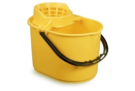 Deluxe Mop Bucket 15L Yellow Single
